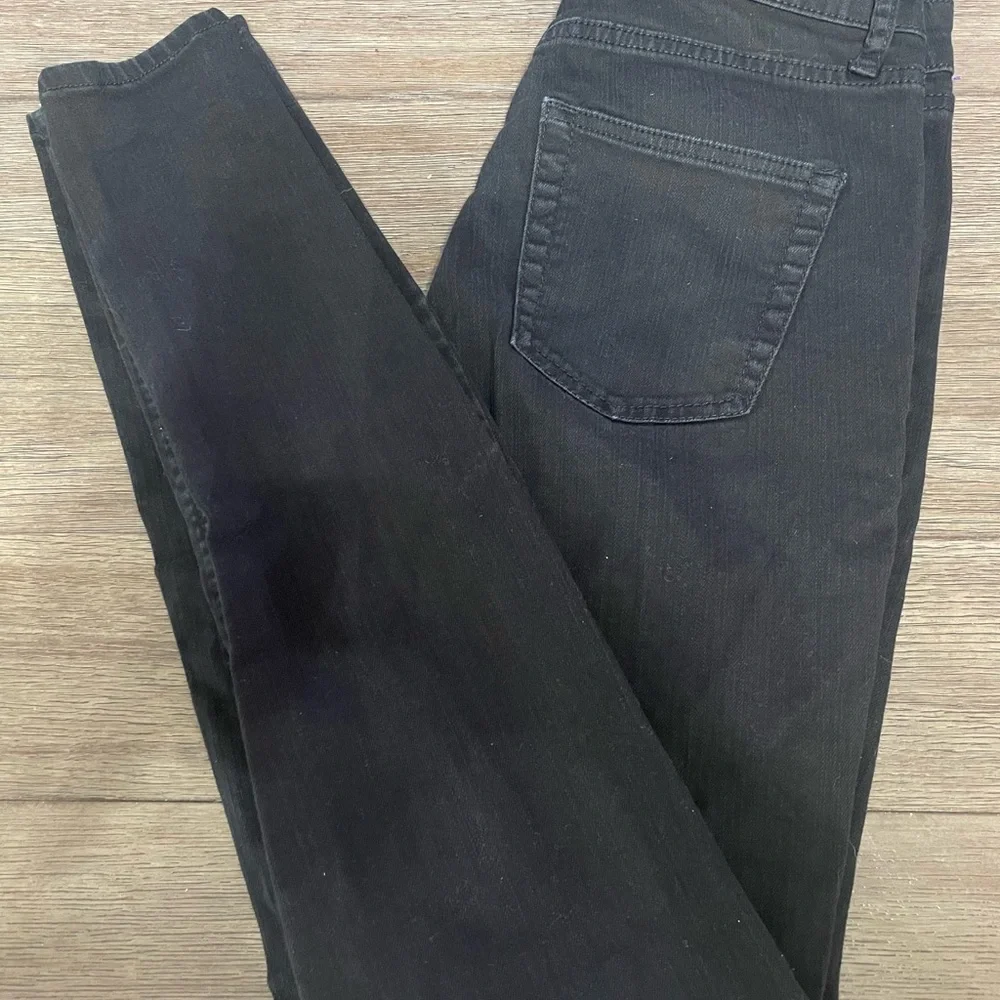 Wild Fable Black Distressed Skinny Jeans 4 - Picture 4 of 5